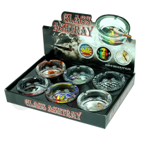 GLASS ASHTRAY 6 PCS SET-BOX