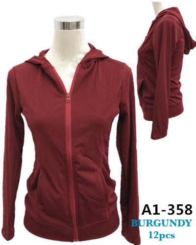 A1-358 BURGUNDY(MIXED SIZES, 12 PCS IN A PACKAGE)