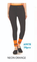 A9978 NEON ORANGE-WOMENS ACTIVE PANTS(10 PCS IN A PACKAGE)