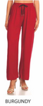 P-9330-BD-WOMENS SOLID WIDE PANTS(10 PCS MIXED SIZES)