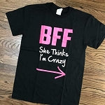 BFF PINK-FUNNY TSHIRTS