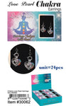 30062-LOVE PEARL CHAKRA EARRI(24 PCS IN A BOX)-BOX