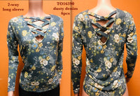 TO16390 DUSTY DENIM(6 PCS IN A PACKAGE)