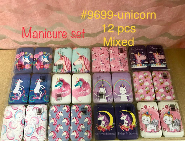 9699-UNICORN-MANICURE SET(12 PCS IN A BOX)-BOX