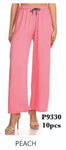 P9330 PEACH-SOLID WHITE PANTS(10 PCS IN A PACKAGE)