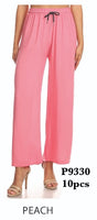 P9330 PEACH-SOLID WHITE PANTS(10 PCS IN A PACKAGE)