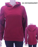 A1-929 BURGUNDY WINTER HOODIE(6 PCS, MIXED SIZES)