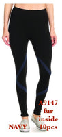 A9147 NAVY-LEGGINGS INSIDE FUR(10 PCS IN A PACKAGE)