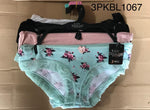 3PKBL1067--FLORAL PRINT CT-SAGE