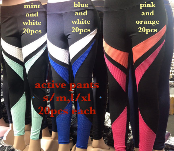 B2 ACTIVE PANTS PINK & ORANGE (2 SIZE-10 PCS EACH SIZE)