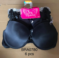 BRA0780--BRA HEAVEN P/U-BLACK(6 PCS IN A PACKAGE)