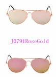 SUNGLASSES:J0791-ROSEGOLD