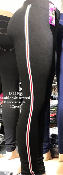D 1102 DOUBLE WHITE/RED(10 PCS  IN A PACKAGE)