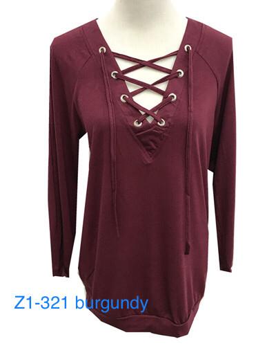 Z1-321 BURGUNDY(6 PCS MIXED SIZES)