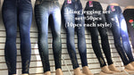 A6 SPARKLY JEGGINGS (50 PCS IN A SET 10 PCS EACH STYLES) BOX