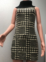 DR-WNT-1695-BLACK/WHITE-WINTER DRESS(6 PCS IN A PACKAGE)