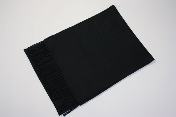 19-05-SOLID CASHMERE FEEL BLACK(12 PCS IN A PACKAGE)