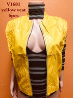 V1601 YELLOW VEST(6 PCS IN A PACKAGE)