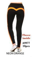 A9977 NEON ORANGE-WOMENS ACTIVE PANTS(10 PCS IN A PACKAGE)