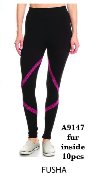 A9147 FUSHA-LEGGINGS INSIDE FUR(10 PCS IN A PACKAGE)