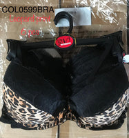 COL0599BRA--LEOPARD PRINT(6 PCS IN A PACKAGE)